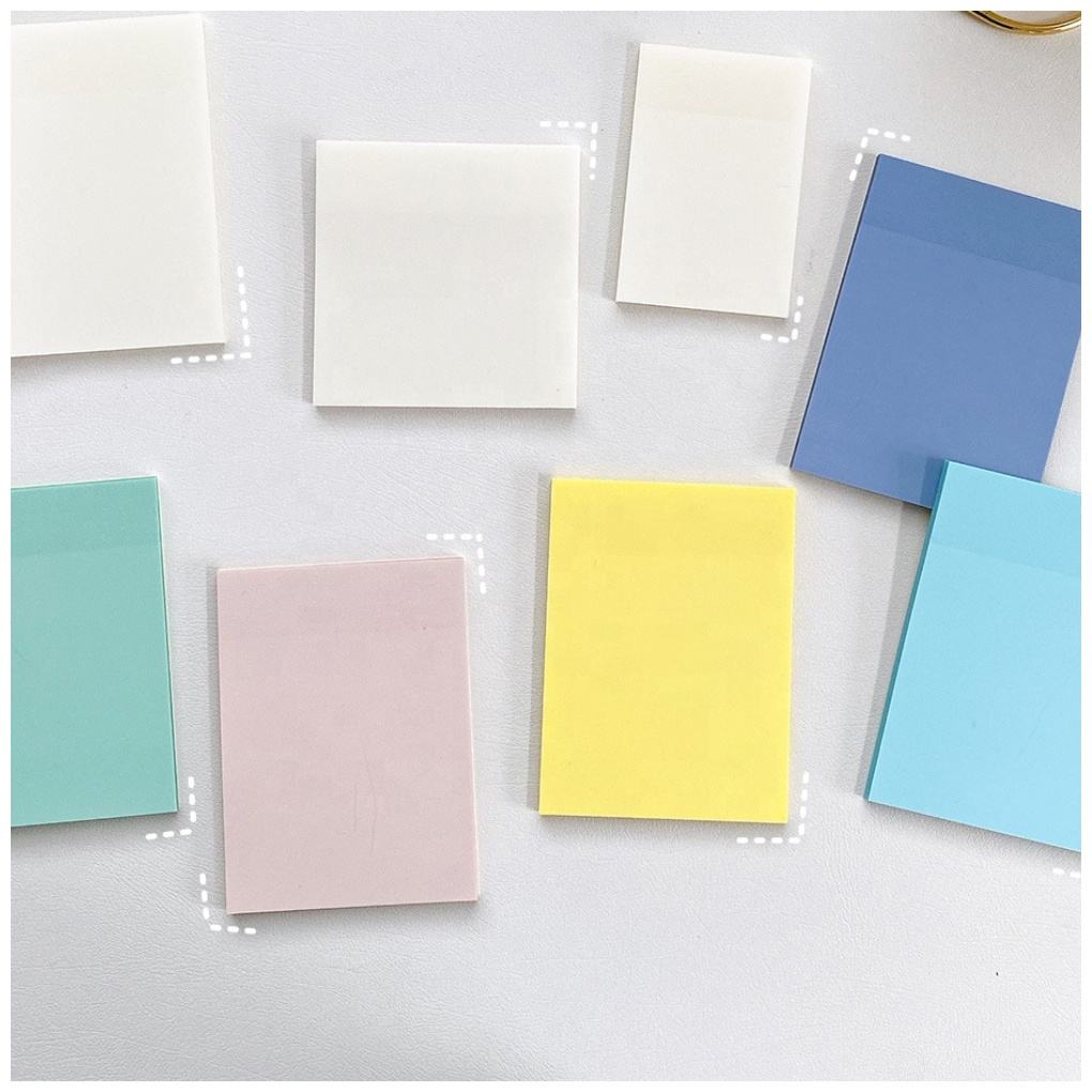 Waterproof & Transparent: PET High-Visibility Memo Pads