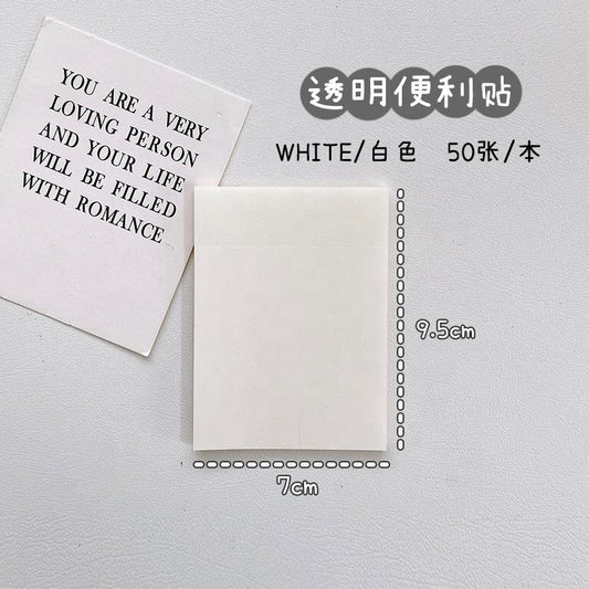 Waterproof & Transparent: PET High-Visibility Memo Pads