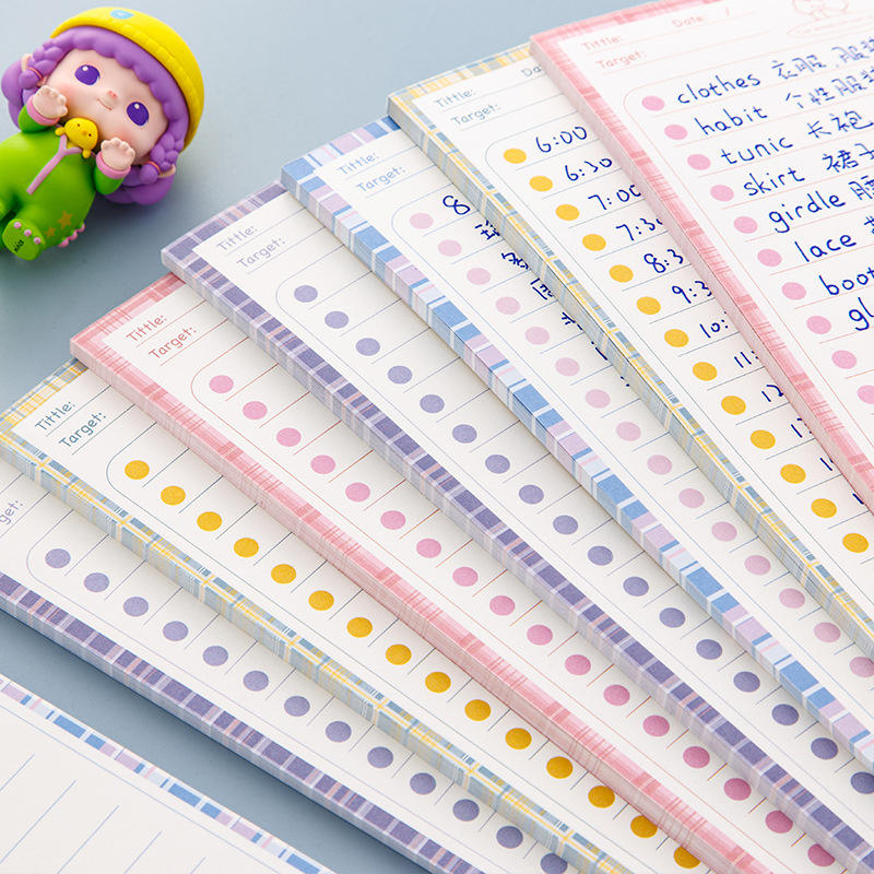 Vertical Vibes: Cute Bear & Rabbit B5 Half Memo Pad