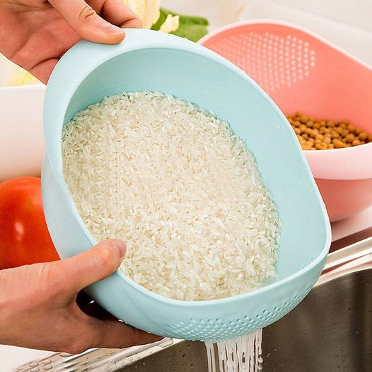 Multifunctional Rice Washing Strainer & Kitchen Drainer Basket
