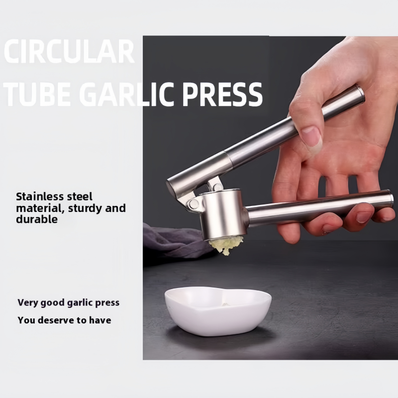 Heavy-Duty Stainless Steel Garlic & Ginger Press