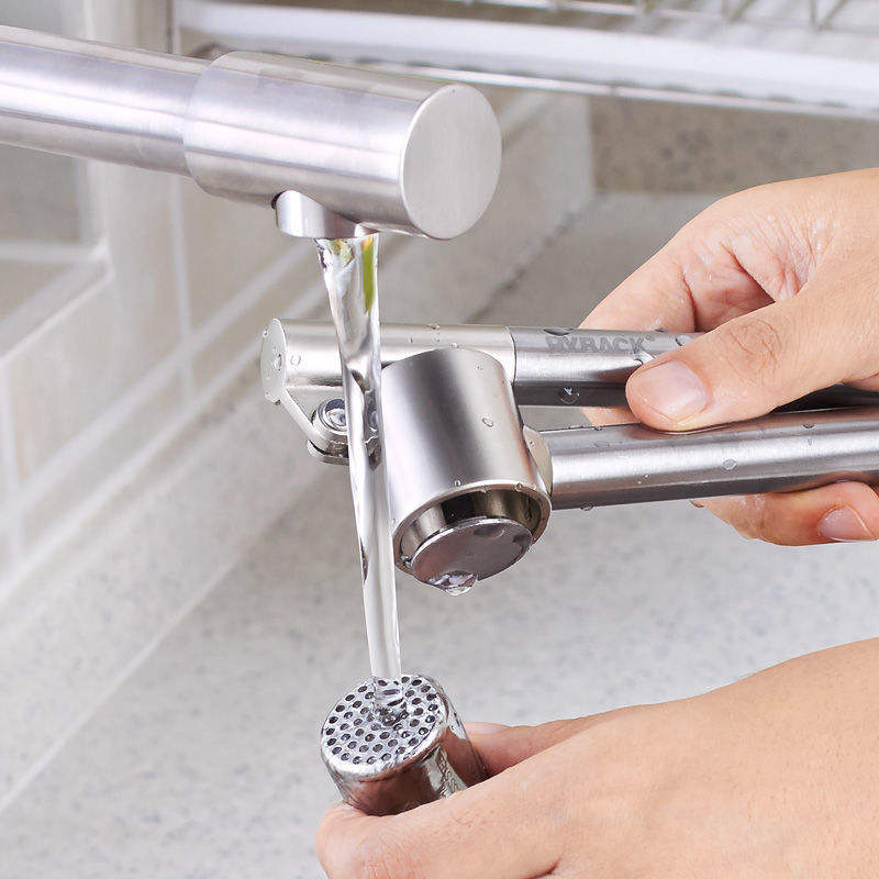 Heavy-Duty Stainless Steel Garlic & Ginger Press